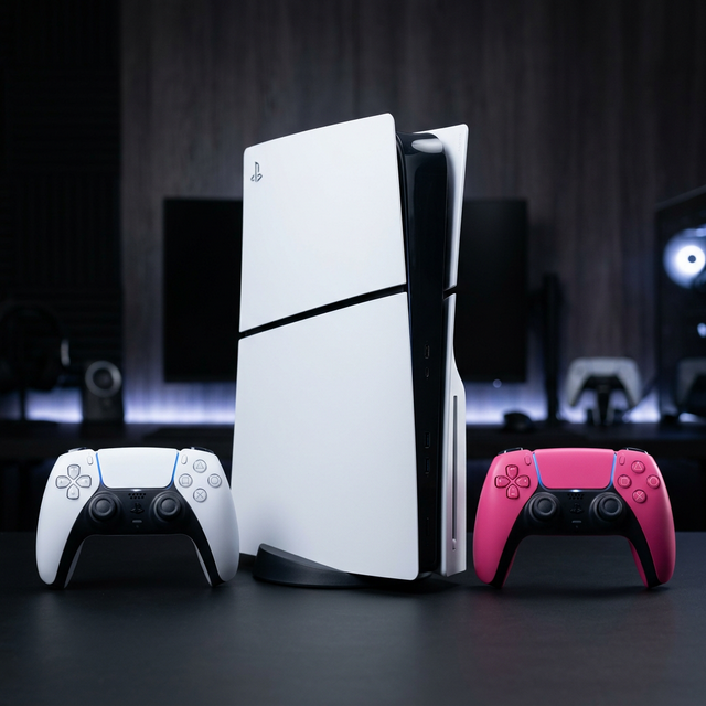 PlayStation 5 Slim 1TB + 2 Controllers